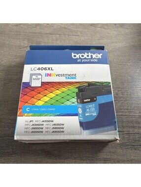 Brother 5000 Page-Yield INK vestment High-Yield Ink Cyan Model LC406XLCS